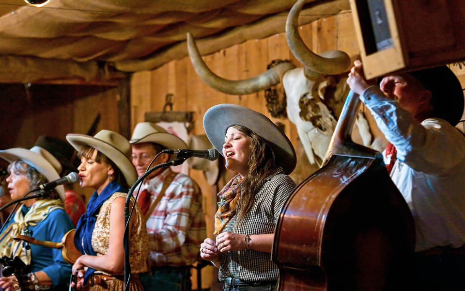 Flying J Wranglers perform live music at one of their previous venues.