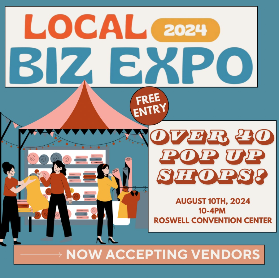 Local Biz Expo August Event with date and times