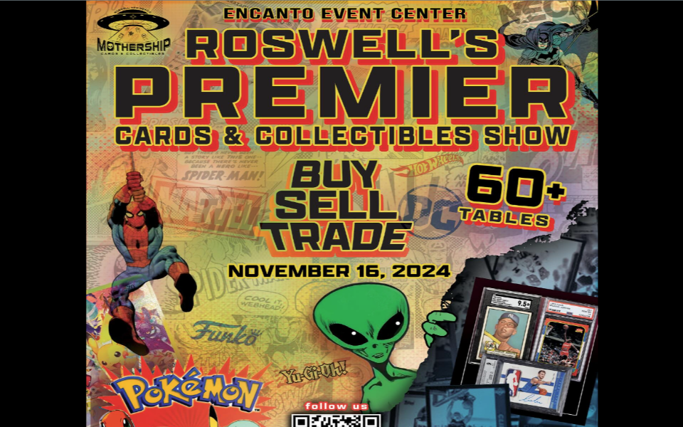 Cards and Collectibles Nov Show at Encanto Event Center in Roswell, New Mexico.