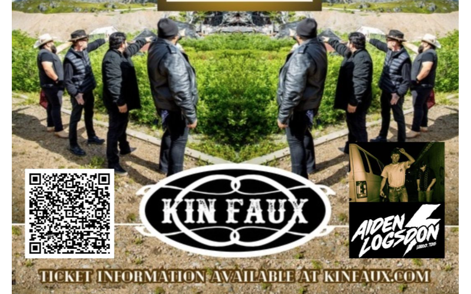 Kin Faux new picture with Aiden Logsdon band.