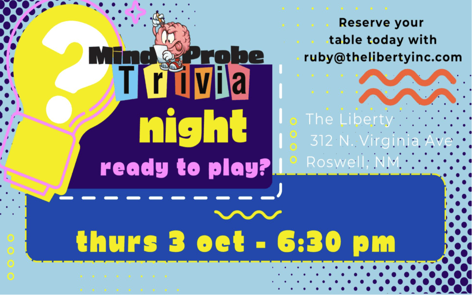 Mind Probe Trivia announces the next date of their Trivia Nights.