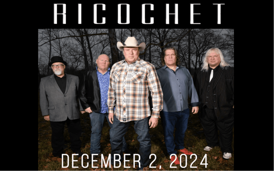 Ricochet will perform at The Liberty in Roswell, New Mexico on Dec. 2 2024.